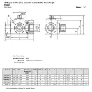 Hidraulik Kugelhahn 3 Wege 3/2 1/2"