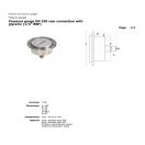 Hydraulisches Manometer DN100 0-600 BAR Hinterer Ausgang